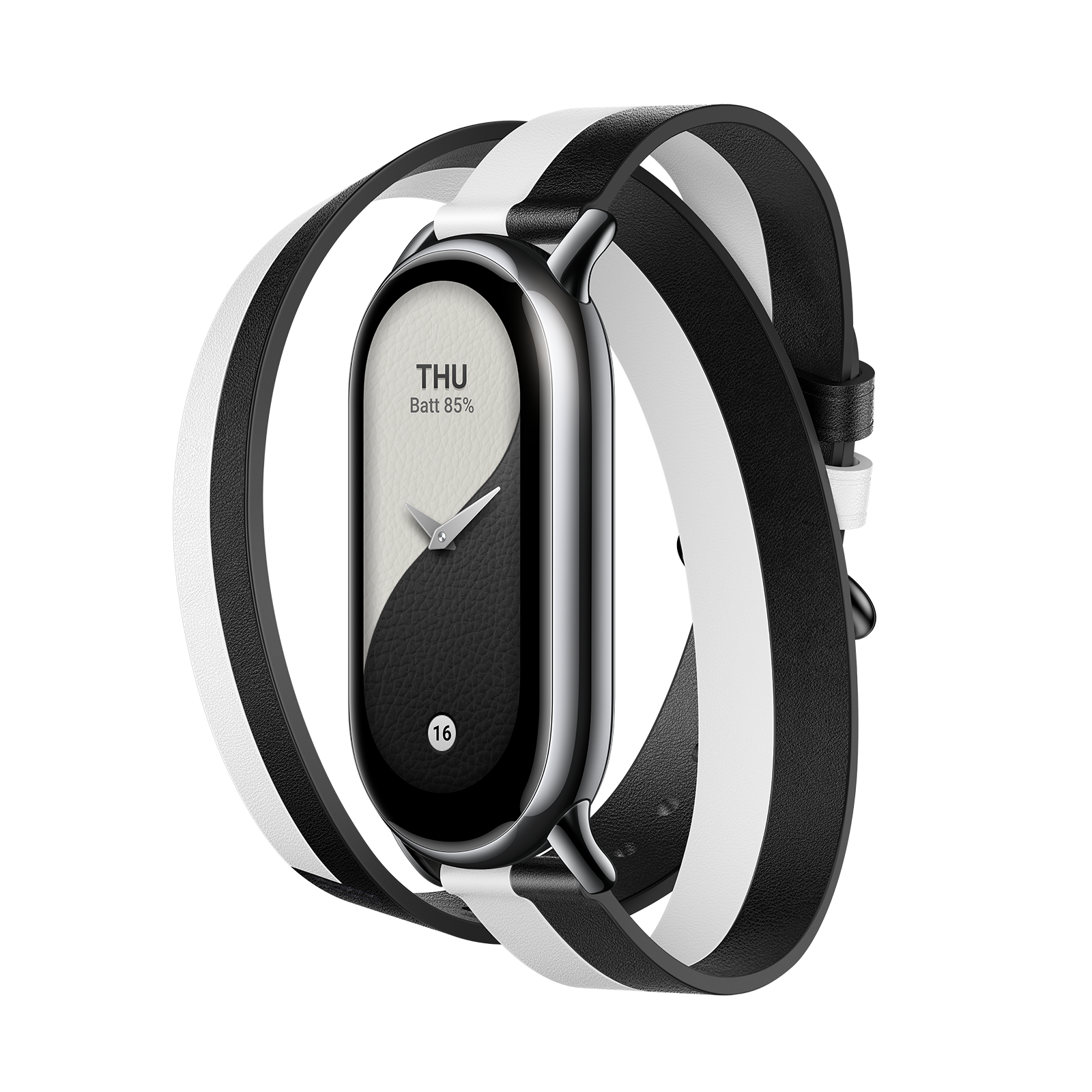 Xiaomi Smart Band 8 Double Wrap Strap Black And White
