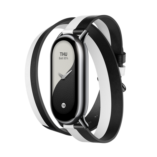 Xiaomi Smart Band 8 Double Wrap Strap Black And White