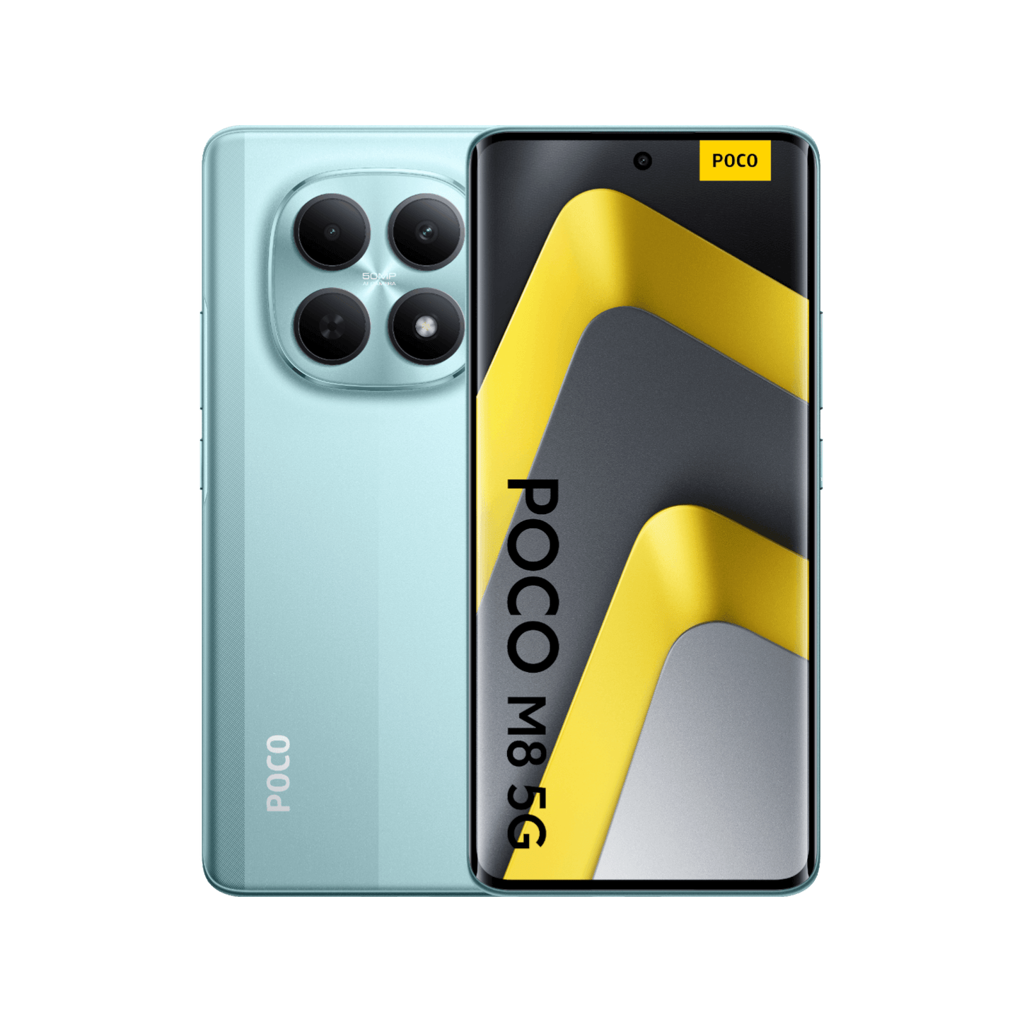 POCO M8 5G zielony przód tył