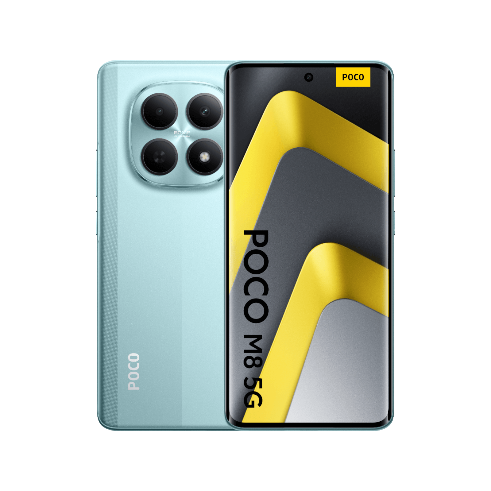 POCO M8 5G zielony przód tył