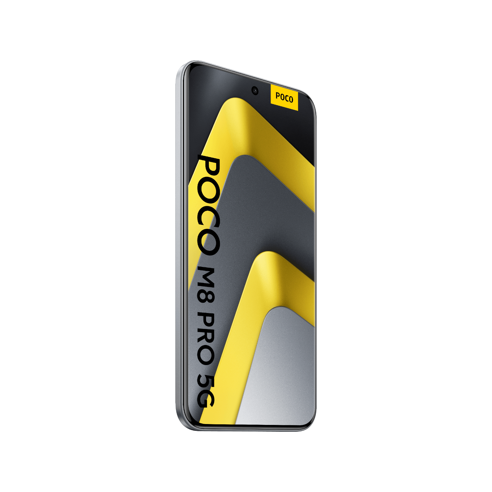 POCO M8 Pro 5G srebrny przód bok 1