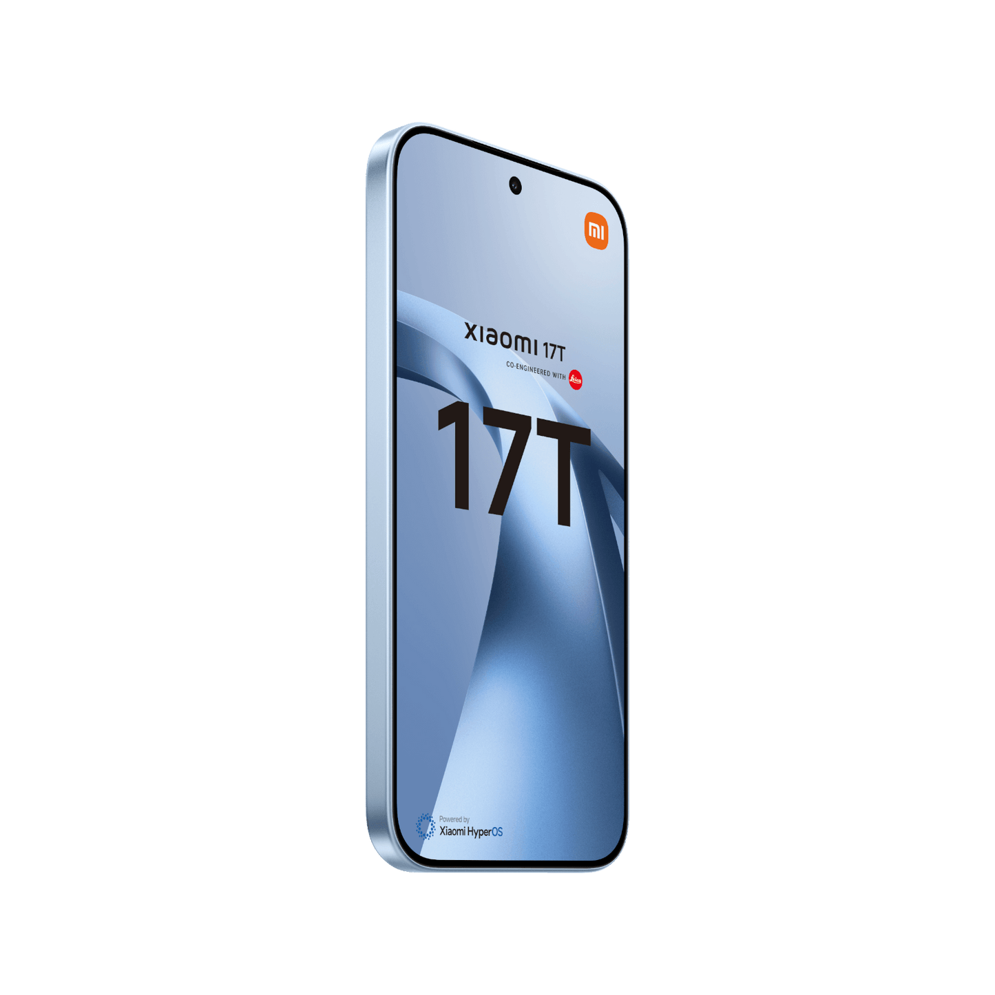 Telefon Xiaomi 17T Jasnoniebieski Lewy, przedni bok