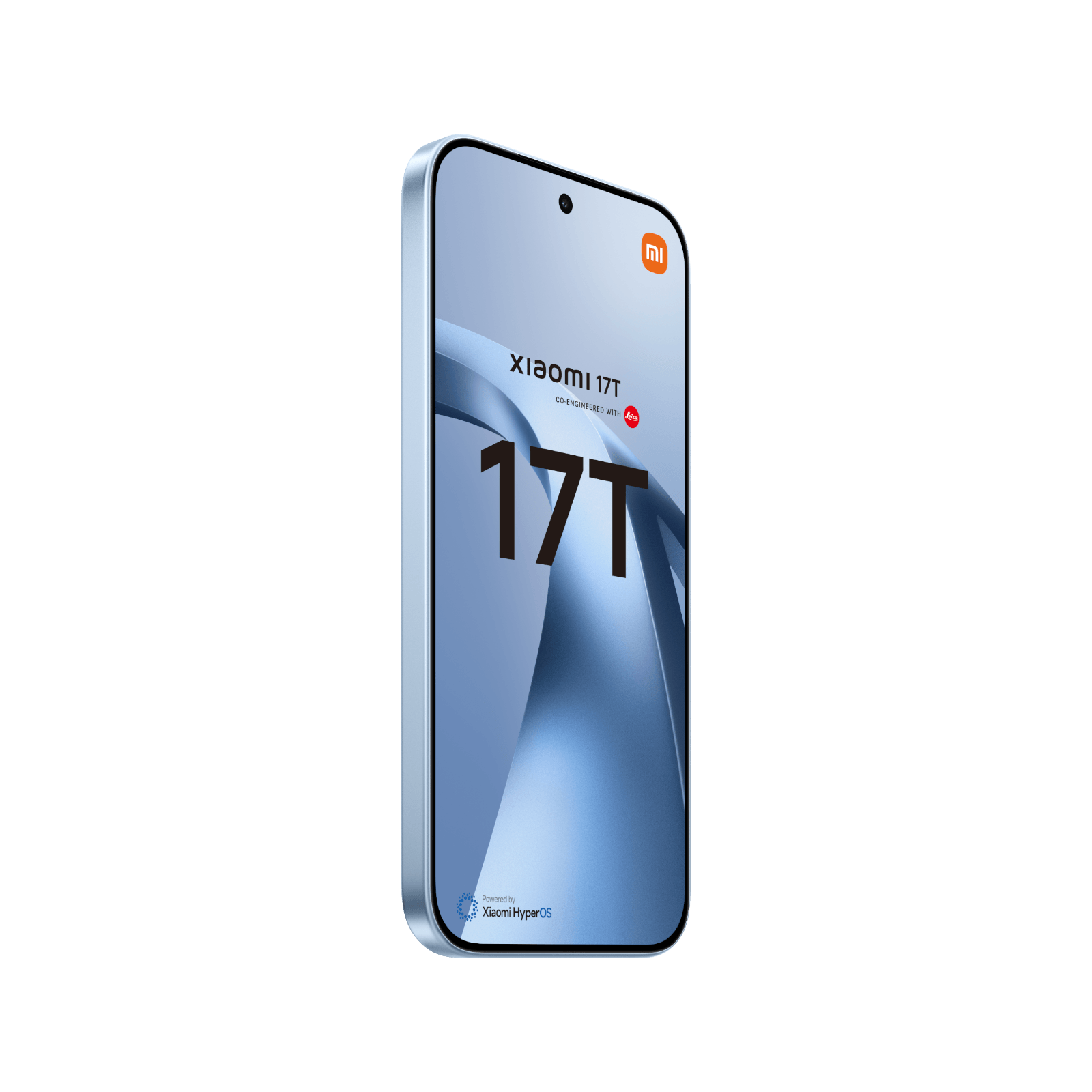 Telefon Xiaomi 17T Jasnoniebieski Lewy, przedni bok