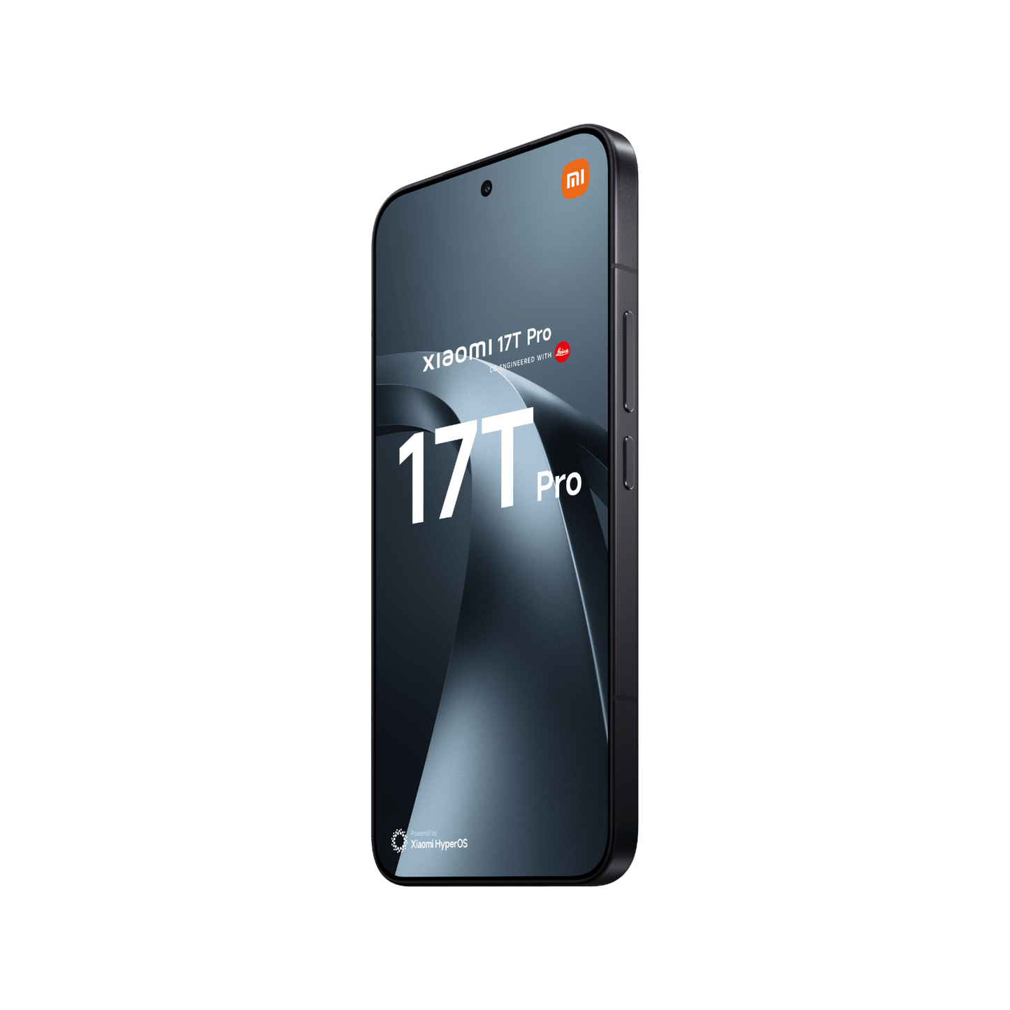 Smartfon Xiaomi 17T Pro Czarny Przedni, prawy bok
