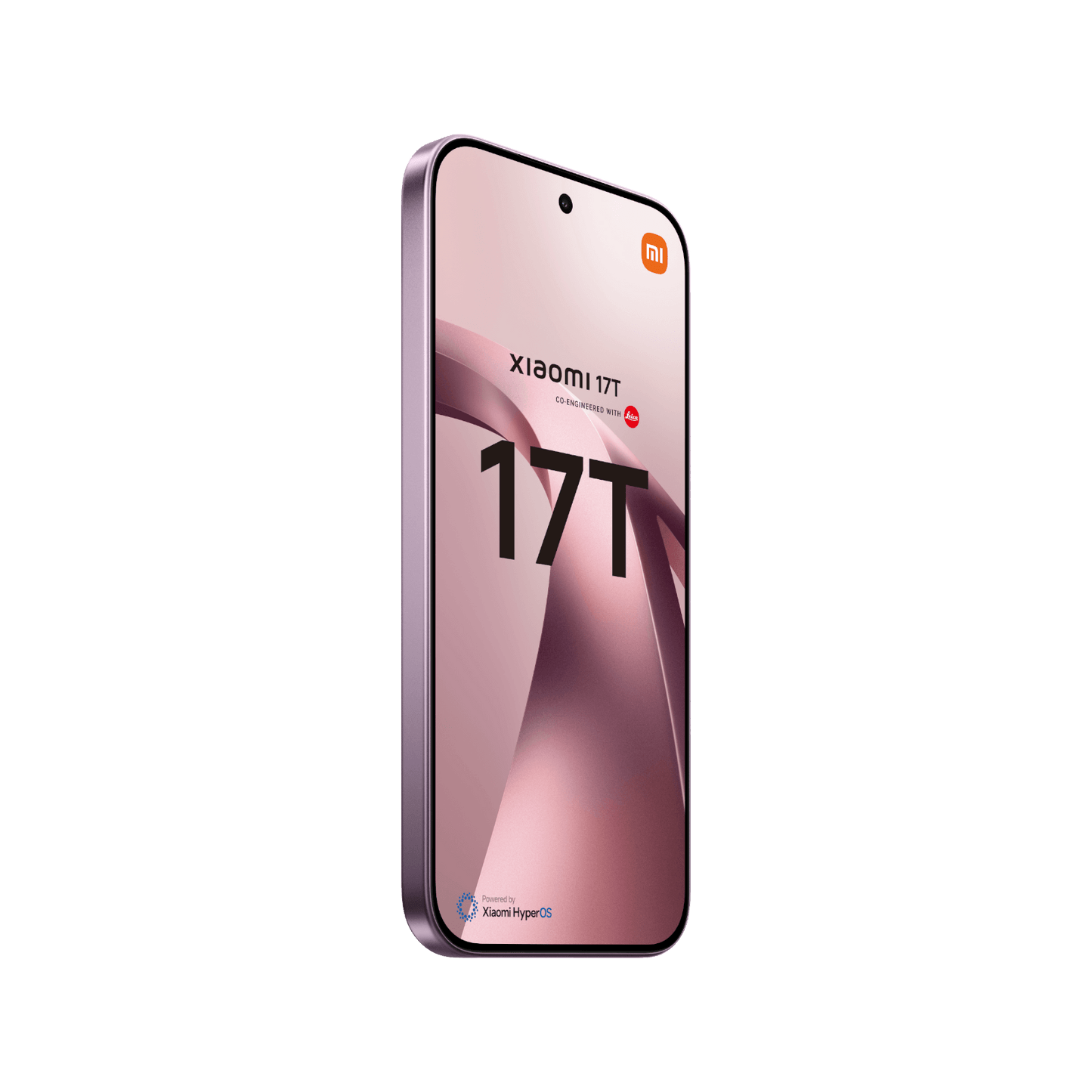 Smartfon Xiaomi 17T Violet Przedni, prawy bok