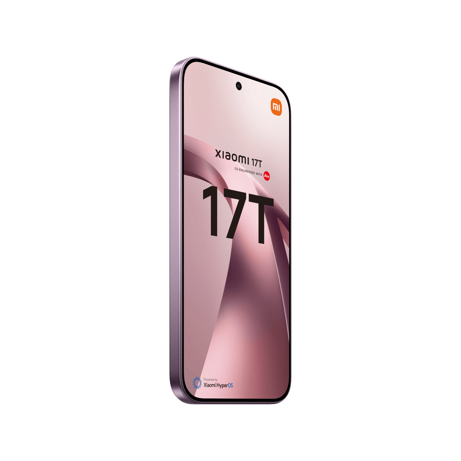 Smartfon Xiaomi 17T Violet Przedni, prawy bok