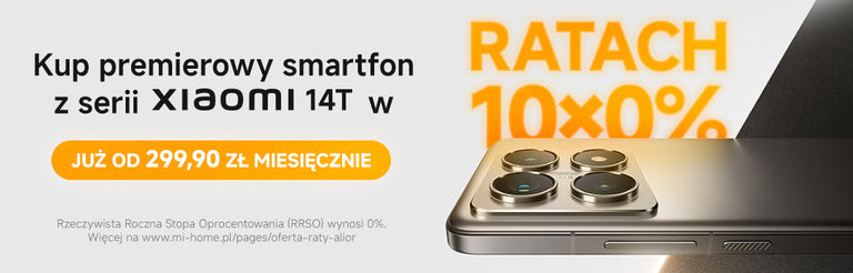 Seria Xiaomi 14T - Raty RRSO 0% Alior Bank