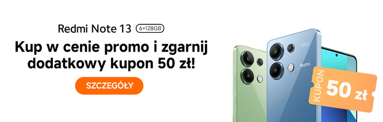 Xiaomi Redmi Note 13 Promo + Kupon 50 zł