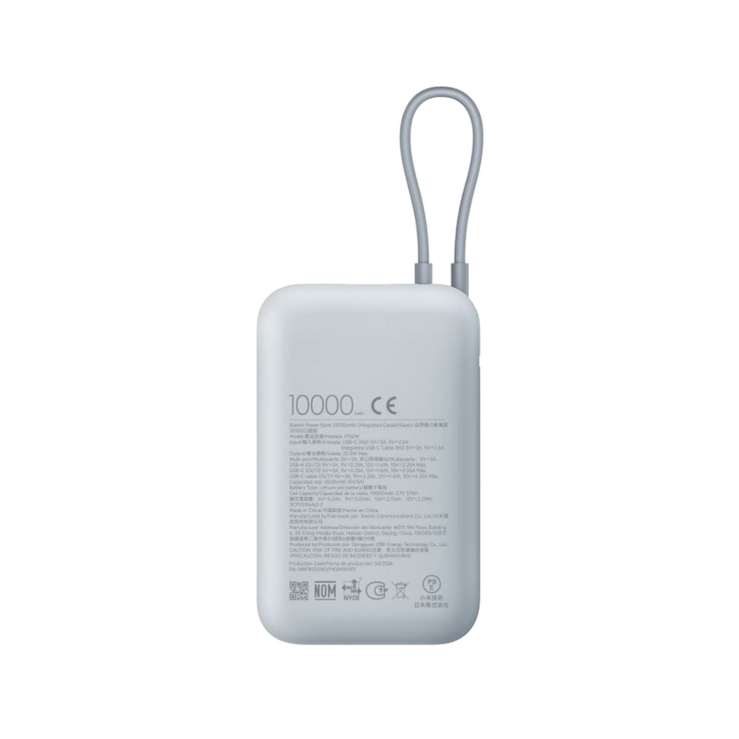 Xiaomi Power Bank 10000mAh (Integrated Cable)