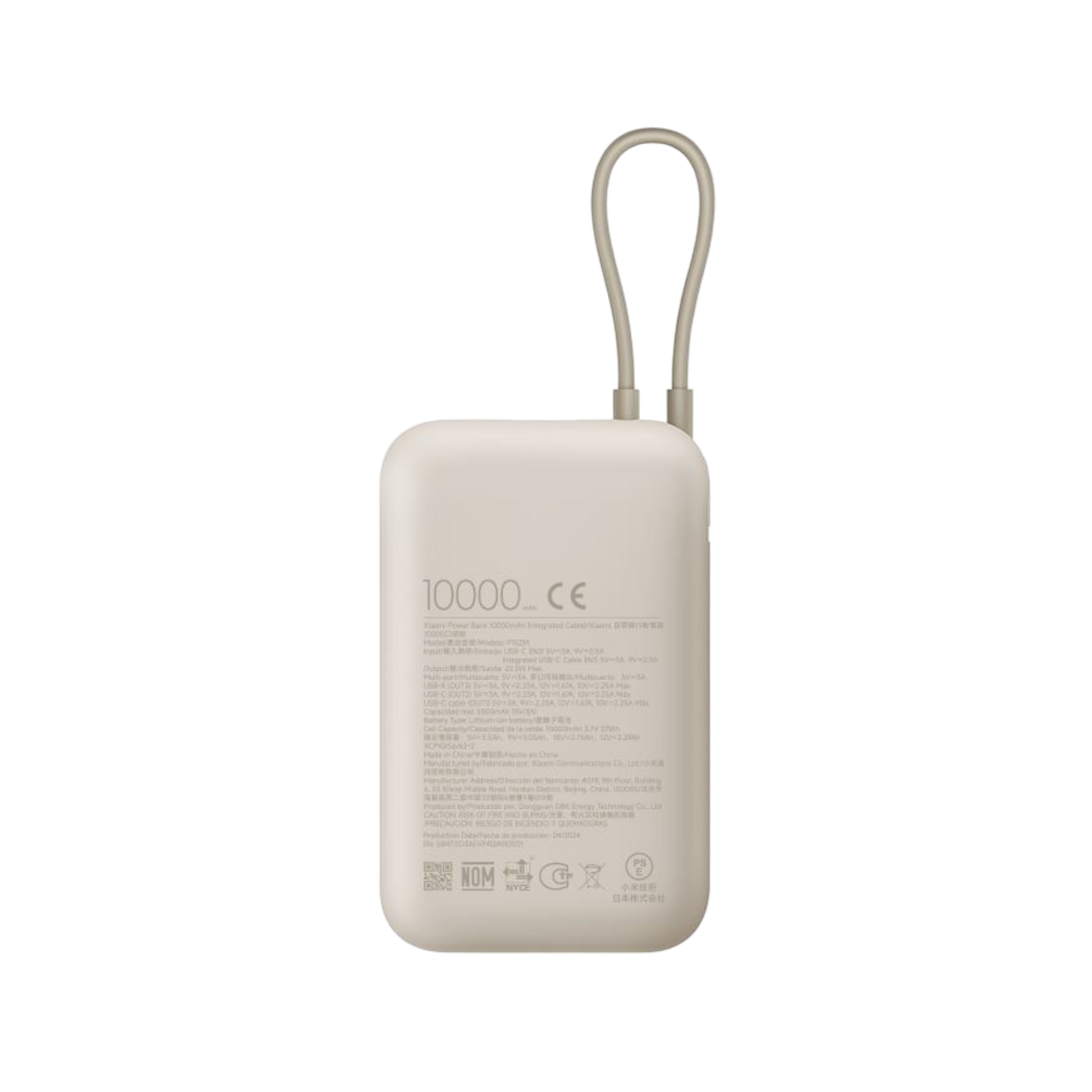 Xiaomi Power Bank 10000mAh (Integrated Cable)