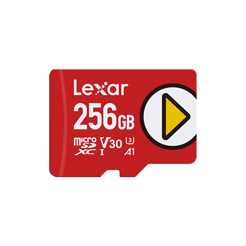 Lexar microSDXC Card C10 UHS-I A1 V30 U3 Play 256GB
