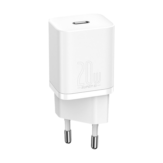 Ładowarka Baseus Super Si 1C USB-C do Lightning 1m, Biała (TZCCSUP-B02)
