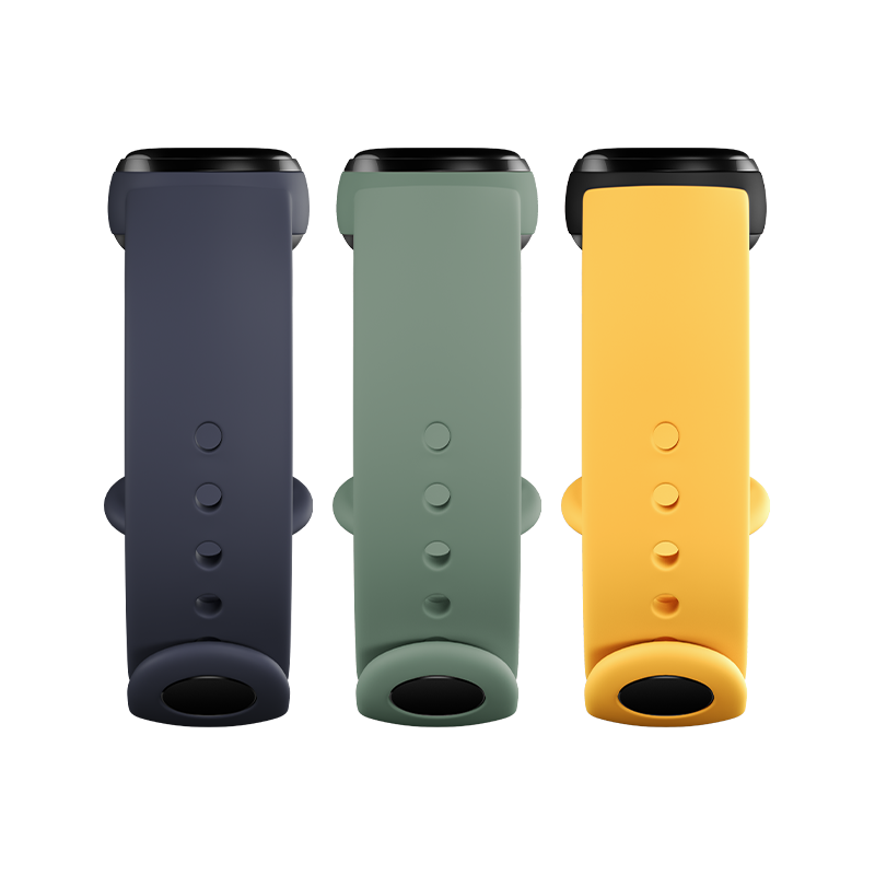Mi Smart Band 5 Strap (3-pack) (Blue, Yellow, Green)